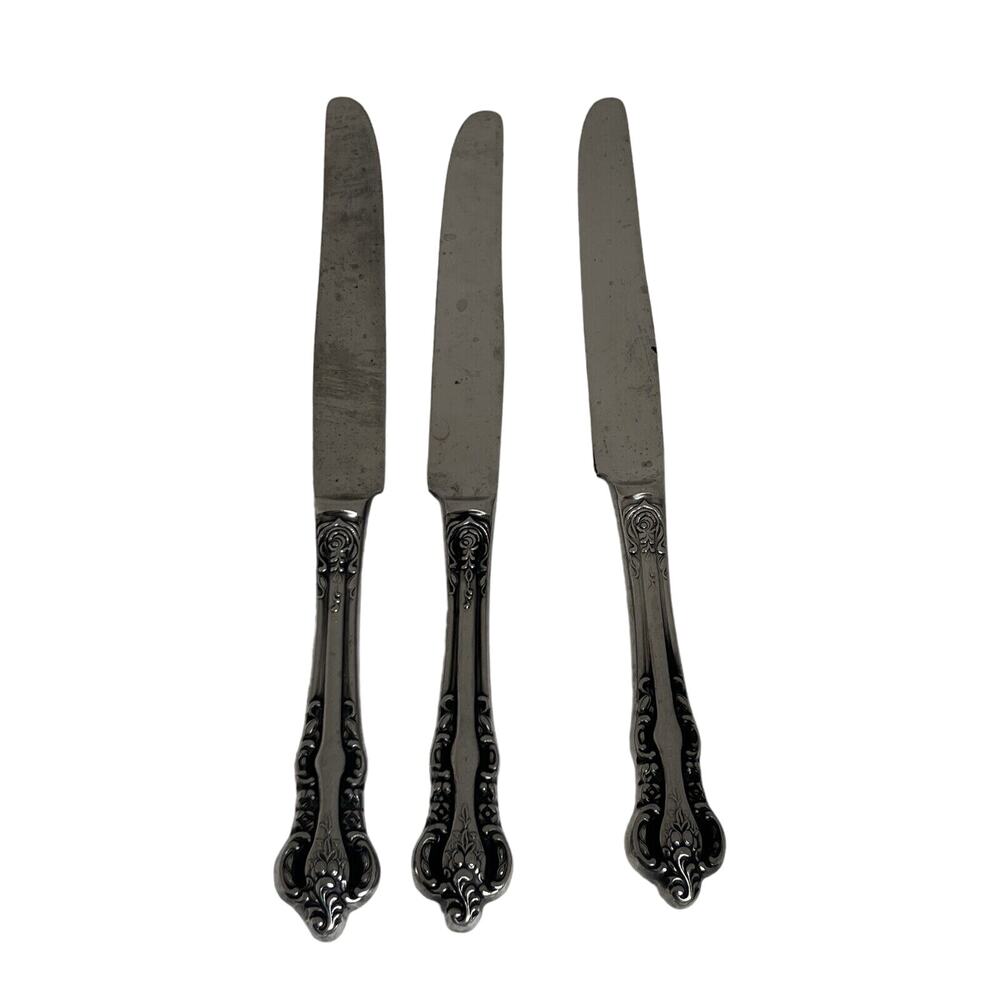 Stanley Roberts Stainless Lady JoAnn 1 Dinner Knife 9 1/8" set of 3